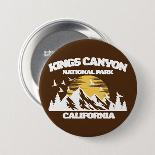 Kings Canyon National Park 3 Inch Round Button