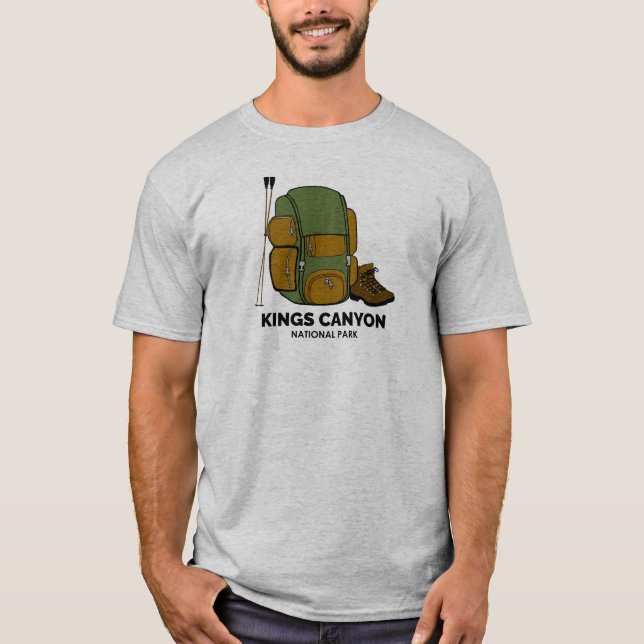 Kings Canyon National Park Backpack T-Shirt (Front)