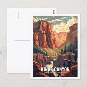 Kings Canyon National Park California USA  Postcard