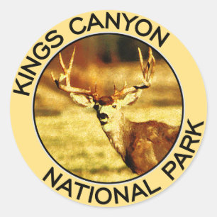 Kings Canyon National Park Classic Round Sticker
