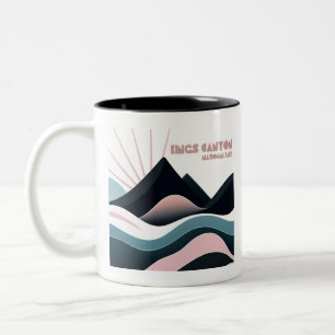 Kings Canyon National Park Colored Hills Two-Tone Coffee Mug