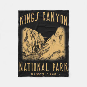 Kings Canyon National Park Fleece Blanket