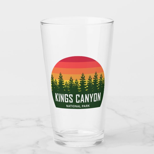 Kings Canyon National Park Glass (Front)