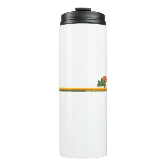 Kings Canyon National Park Pine Trees Sun Thermal Tumbler (Front)