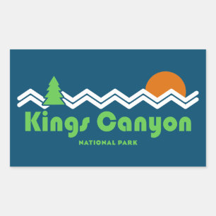 Kings Canyon National Park Retro Sticker