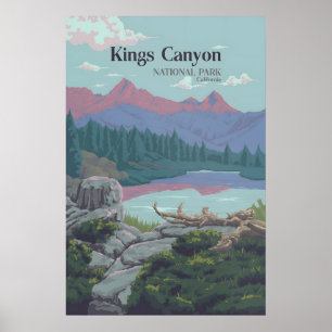 Kings Canyon National Park Travel Poster