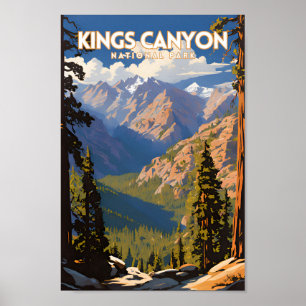 Kings Canyon National Park Travel PS Poster