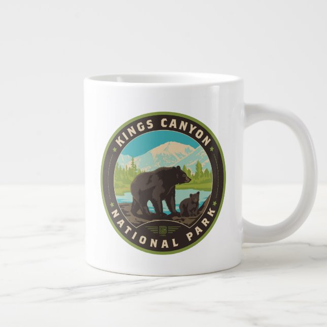 Kings Canyon National Parks Large Coffee Mug (Right)