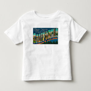 Kings Canyon Nat'l Park, CA - Large Letter Scene Toddler T-shirt