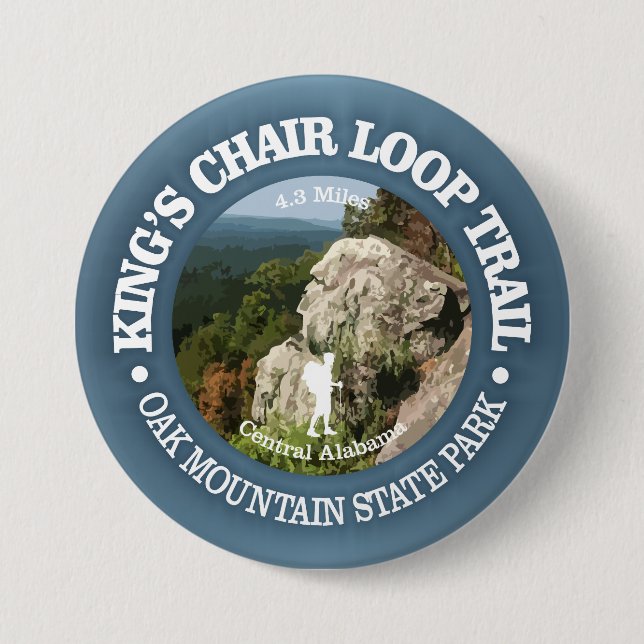 King's Chair Loop (rd) 3 Inch Round Button (Front)