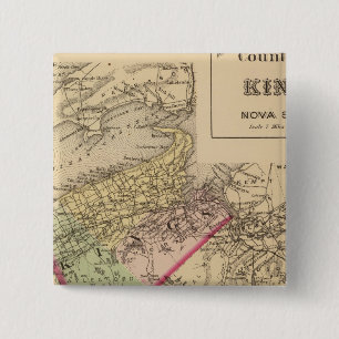 Kings Co, NS 2 Inch Square Button