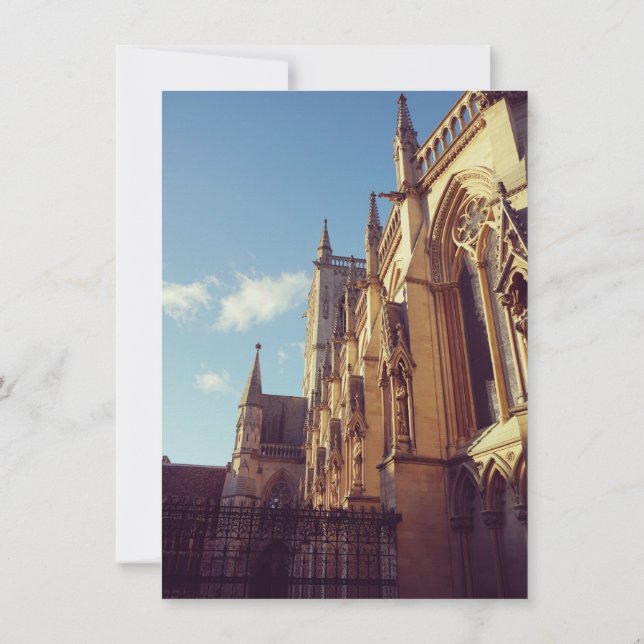 King's College Chapel, Cambridge Invitation (Back)