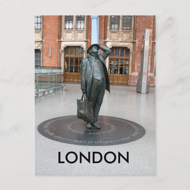 Kings Cross St Pancras Station London UK postcard (Front)