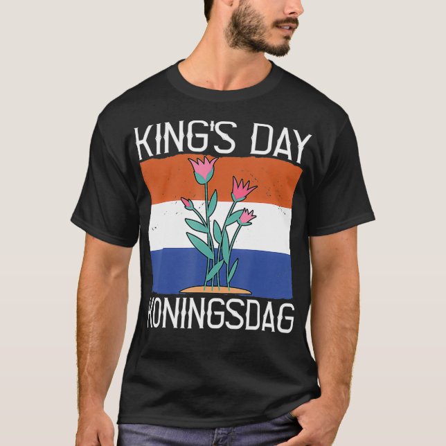 KingS Day Koningsdag Netherlands Tulips T-Shirt (Front)