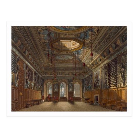 King's Guard Chamber, Windsor Castle, from 'Royal Postcard