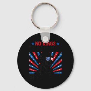 Kings in America Since 1776 Distressed USA Flag Keychain