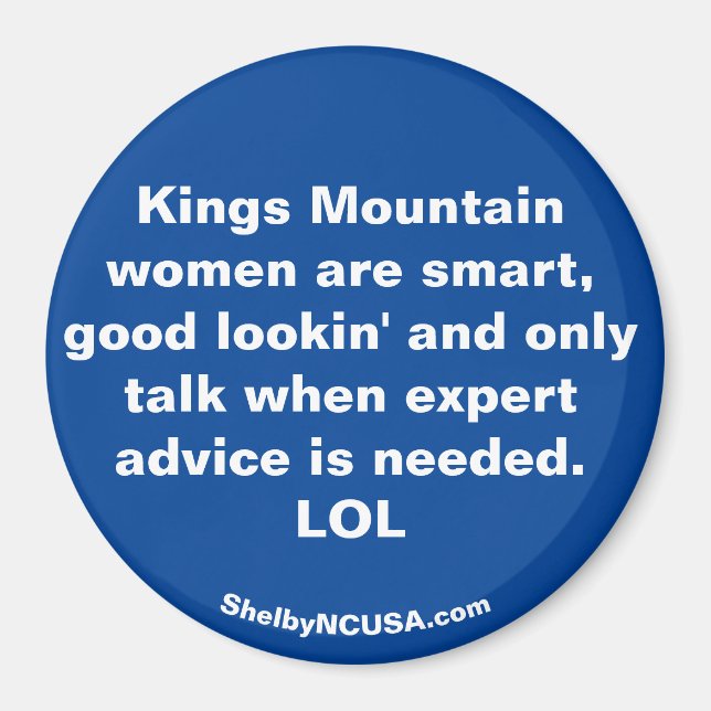 Kings Mountain women are ... magnet (Front)