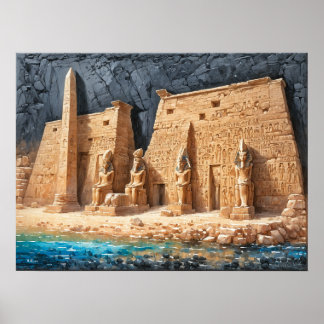 Kings of Ancient Egypt Dendera Temple Poster
