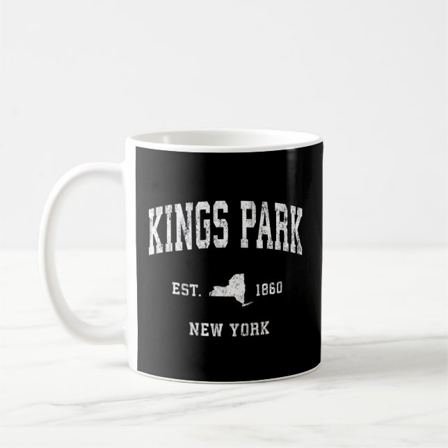 Kings Park New York Ny Athletic Sports Coffee Mug (Left)
