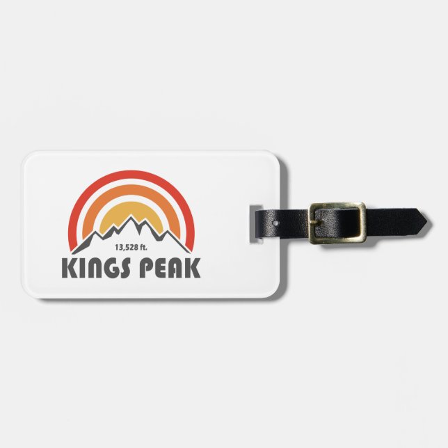 Kings Peak, Utah Luggage Tag (Front Horizontal)
