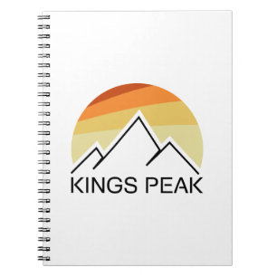 Kings Peak Utah Retro Notebook