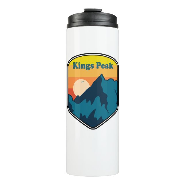 Kings Peak Utah Sunrise Thermal Tumbler (Front)