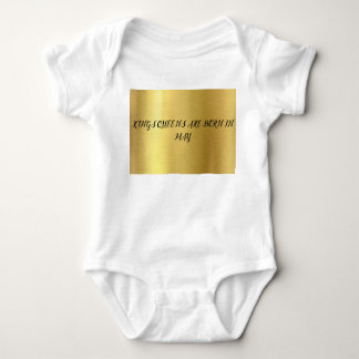 KINGS QUEENS ARE BORN IN MAY BABY BODYSUIT