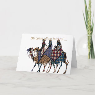 Kings Travel To See Baby Jesus Card