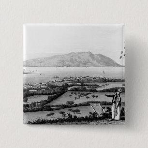 Kingston and Port Royal 2 Inch Square Button