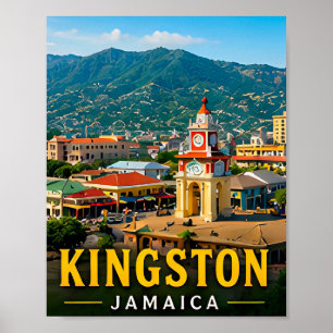 Kingston Blue Mountains and Jamaican Culture Poster