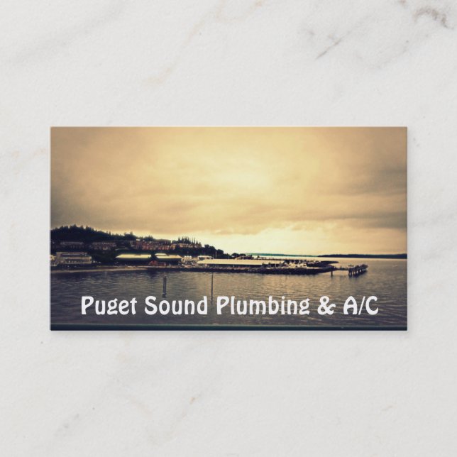 Kingston Ferry Sunset Business Cards (Front)