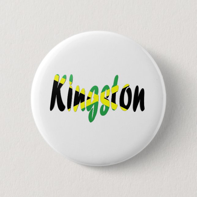 Kingston, Jamaica 2 Inch Round Button (Front)