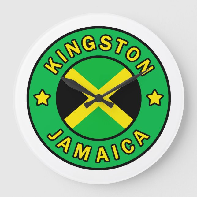 Kingston Jamaica Large Clock (Front)