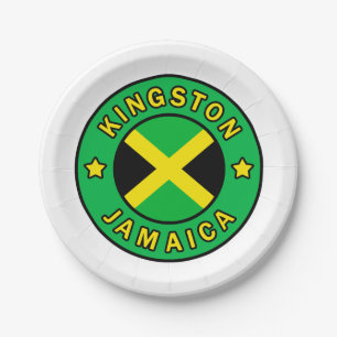 Kingston Jamaica Paper Plate