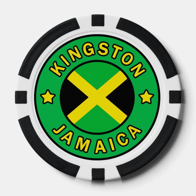 Kingston Jamaica Poker Chips (Front)