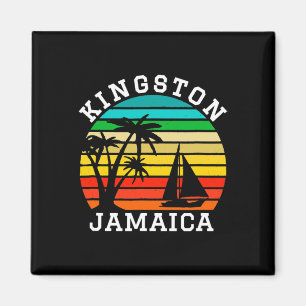 Kingston Jamaica Shirt Matching Family Vacation Magnet