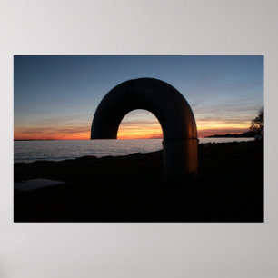 Kingston lake,Ontario sunset. Poster