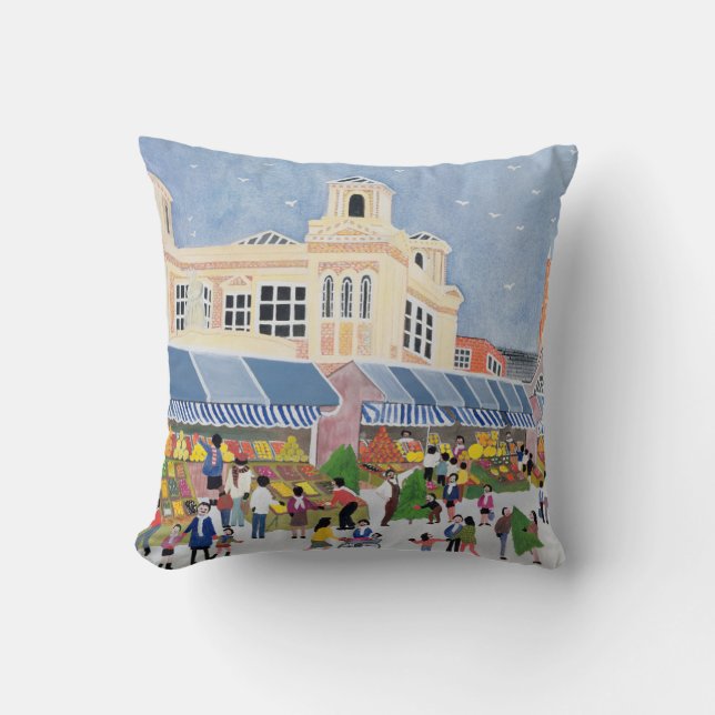 Kingston Market Surrey  2 Throw Pillow (Front)