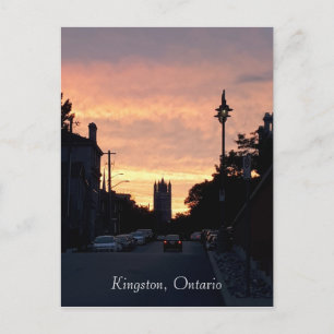 Kingston - Ontario - sunset - travel Postcard