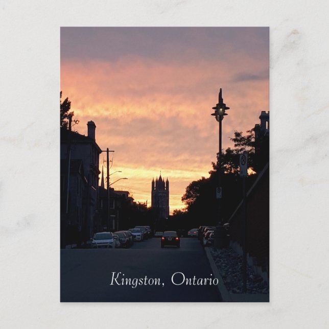 Kingston - Ontario - sunset - travel Postcard (Front)