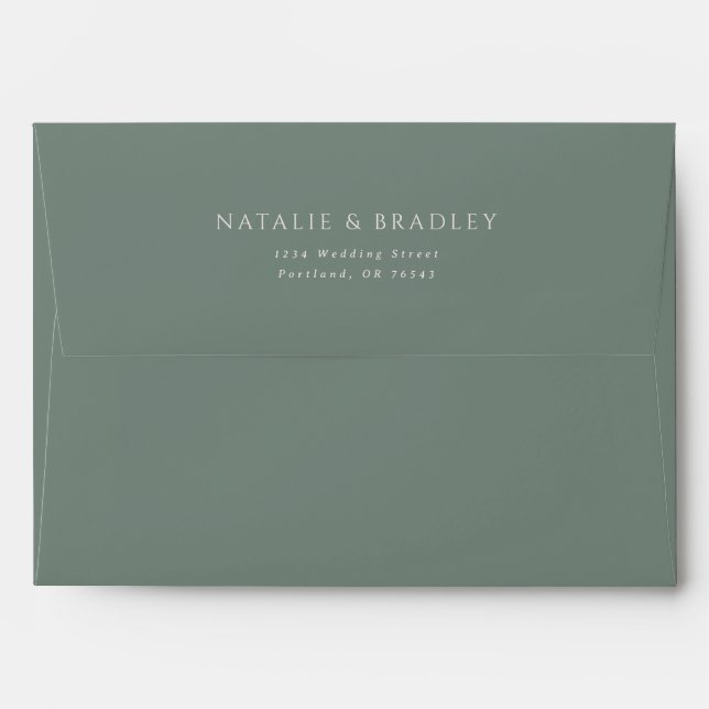 Kingston Wedding Pre Addressed Envelope (Back (Top Flap))