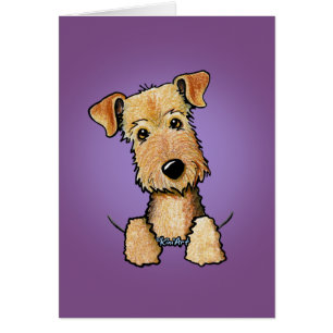 KiniArt Airedale Terrier Greeting Card