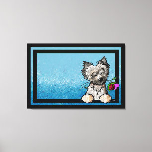 KiniArt Ash Cairn Terrier Art Canvas Print