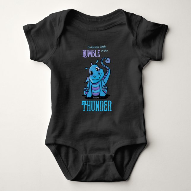 KiniArt Baby Dragon  Bodysuit (Front)