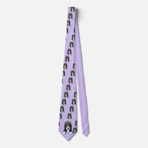 KiniArt Basset Flower Girl Tie