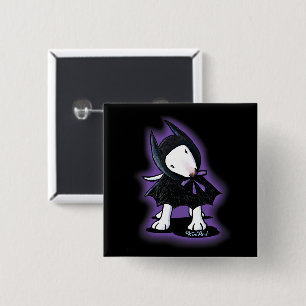 KiniArt Bat Dog Bull Terrier Pin