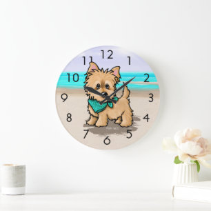 KiniArt Beach Cairn Wall Clock
