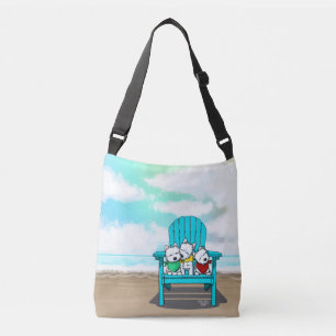 KiniArt Beach Westies Crossbody Bag