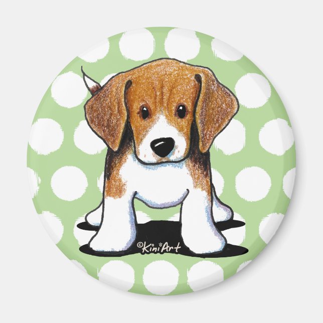 KiniArt Beagle Pup Magnet (Front)