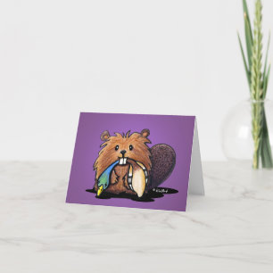 KiniArt Beaver II Note Cards